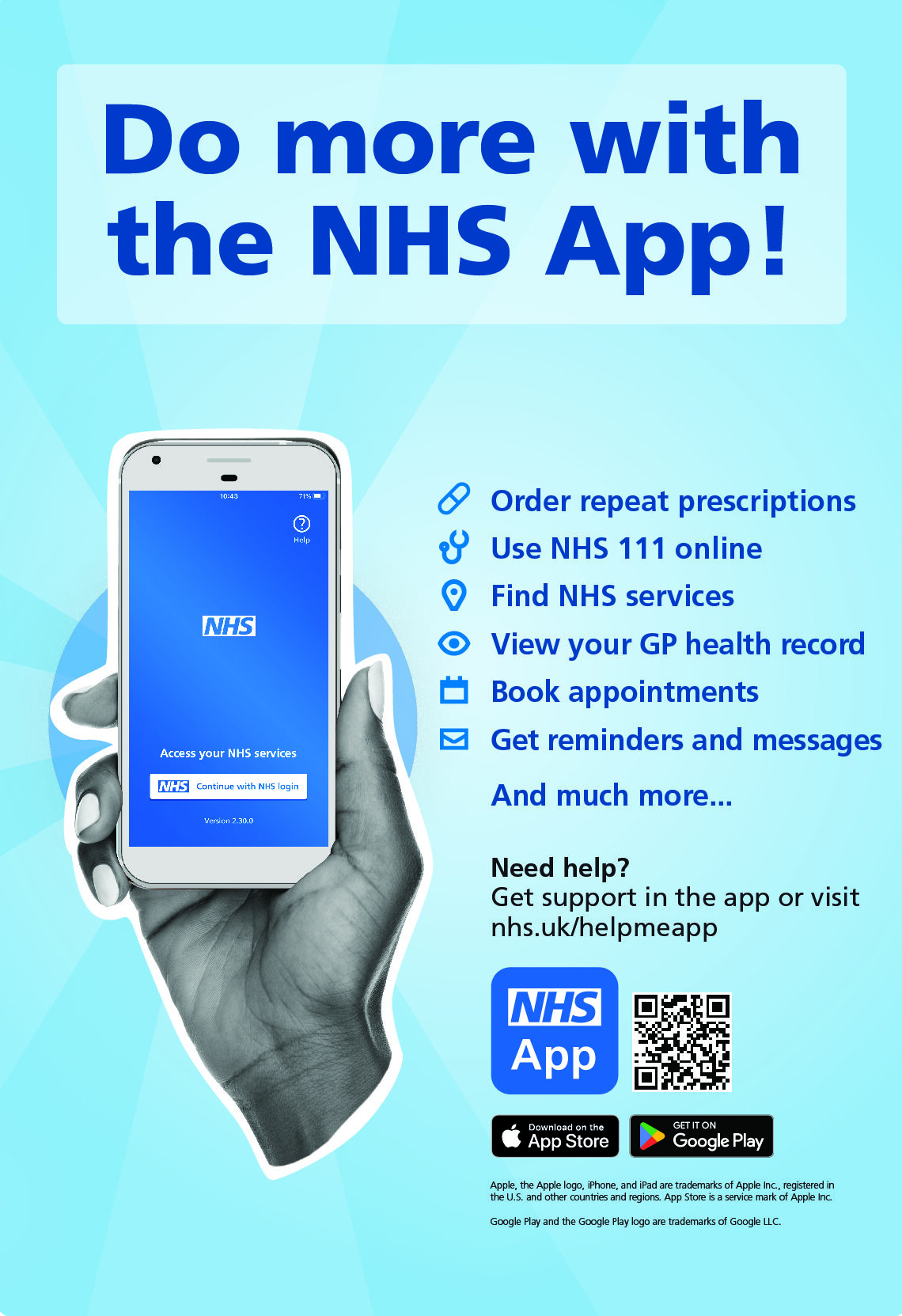 Do more with the NHS app